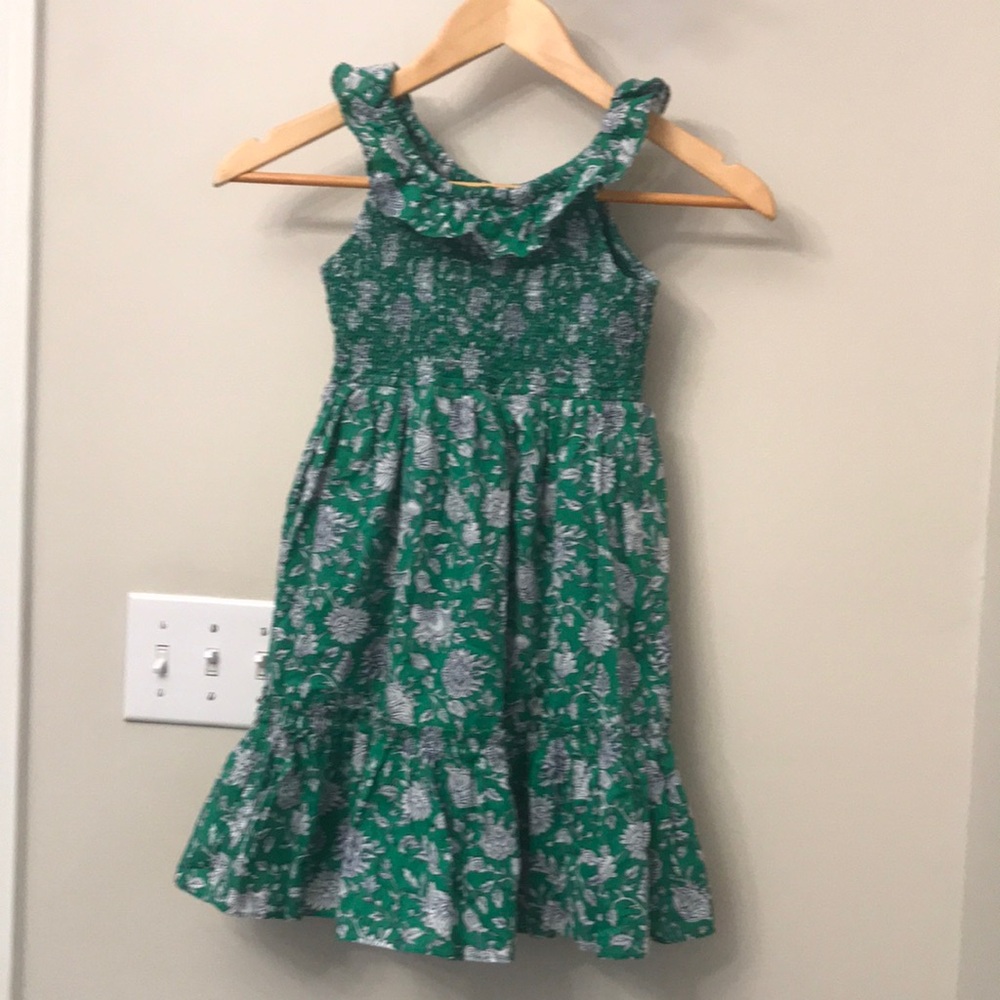 Crewcuts Girl’s Ruffle Shoulder Floral Dress